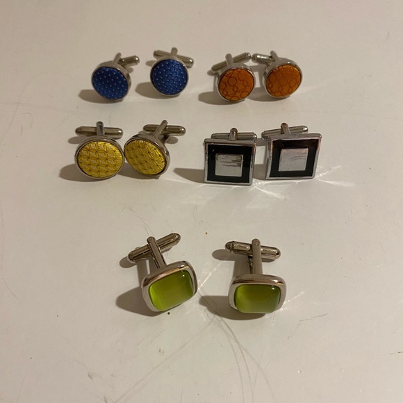 5 Pair Cuff Links (IT) - Picture 1 of 12